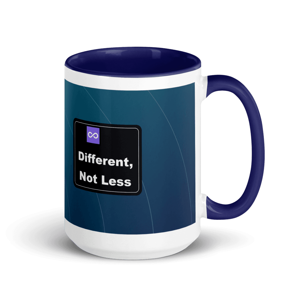 Different, Not Less Colour-Inside Mug