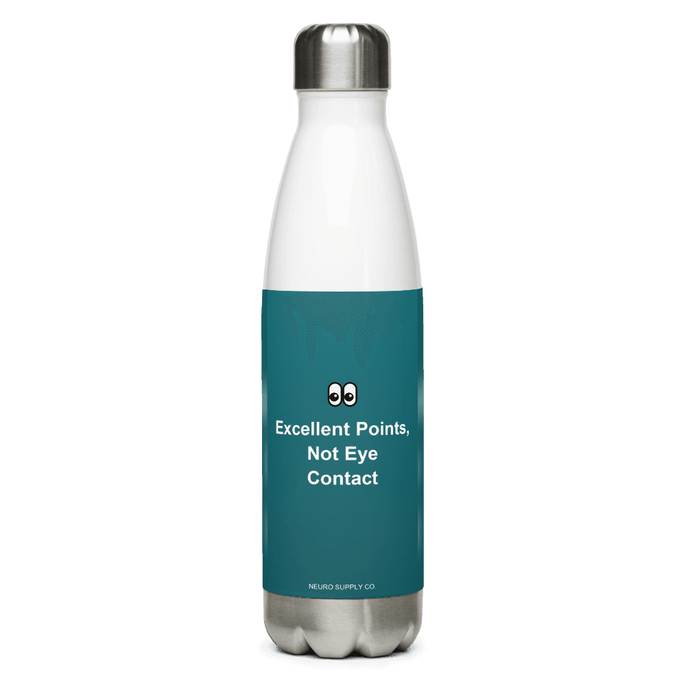 Excellent Points, Not Eye Contact Water Bottle