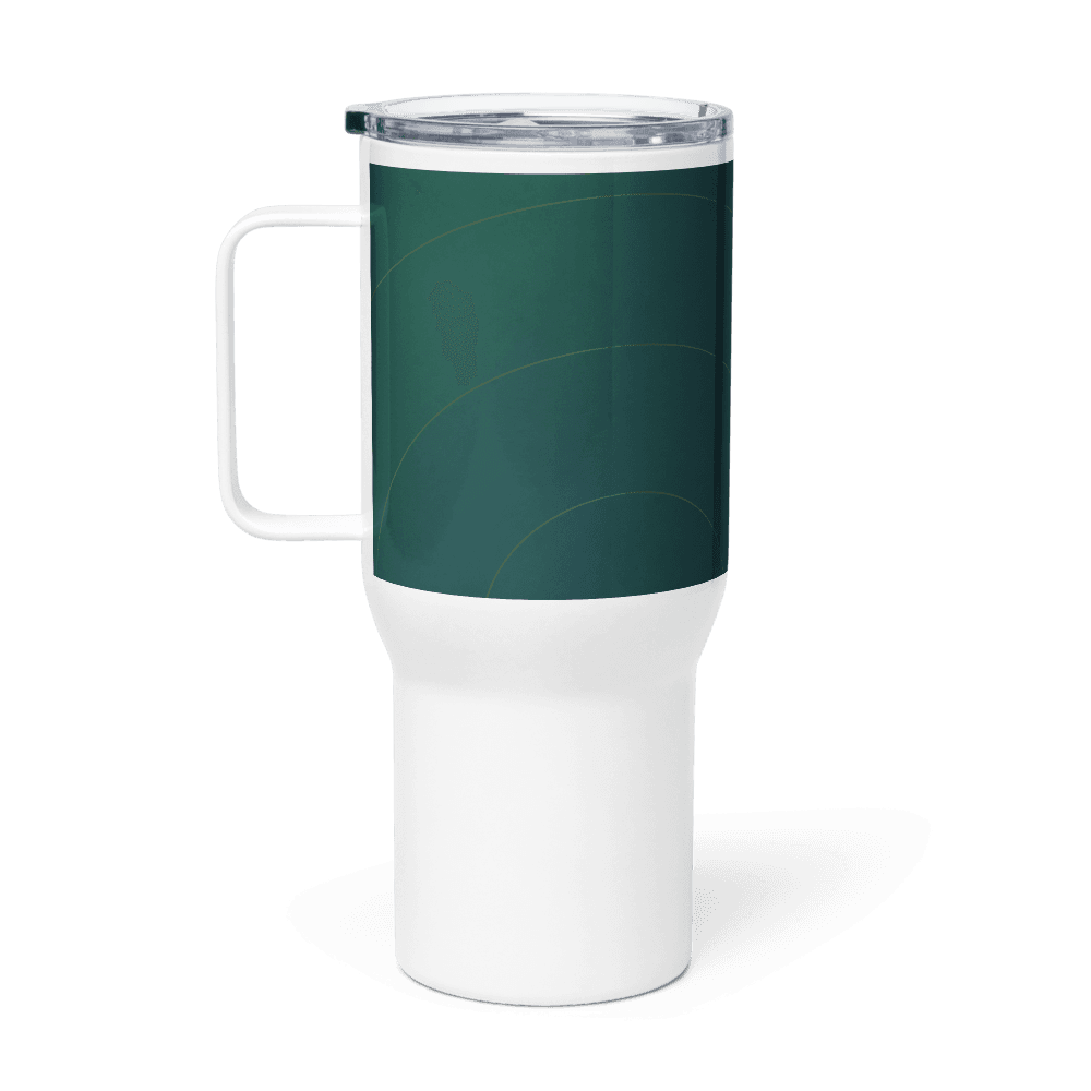 Powered by Hyperfixation & Snacks Travel Mug