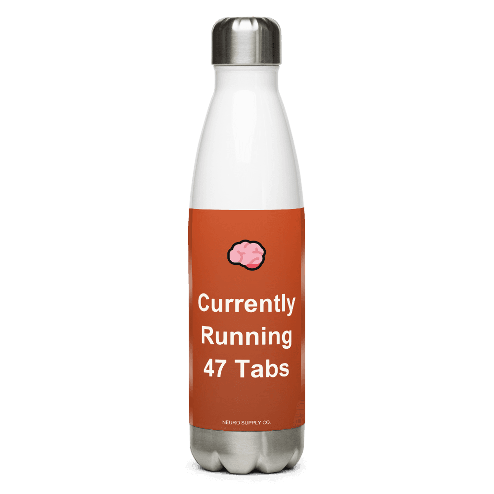 Currently Running 47 Tabs Water Bottle