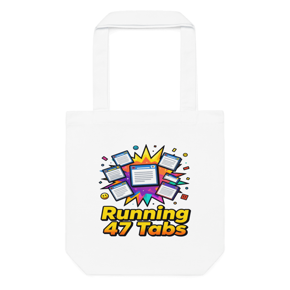 Running 47 Tabs Tote Bag