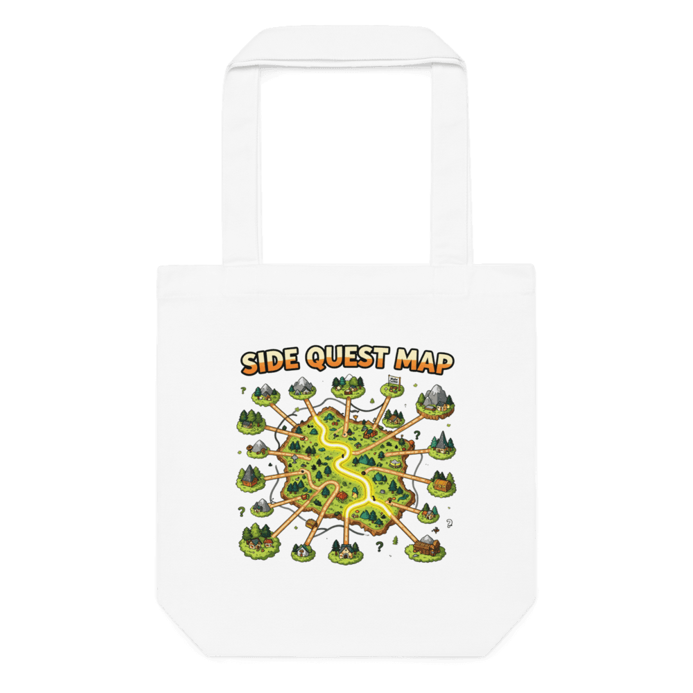 Side Quest Map Tote Bag