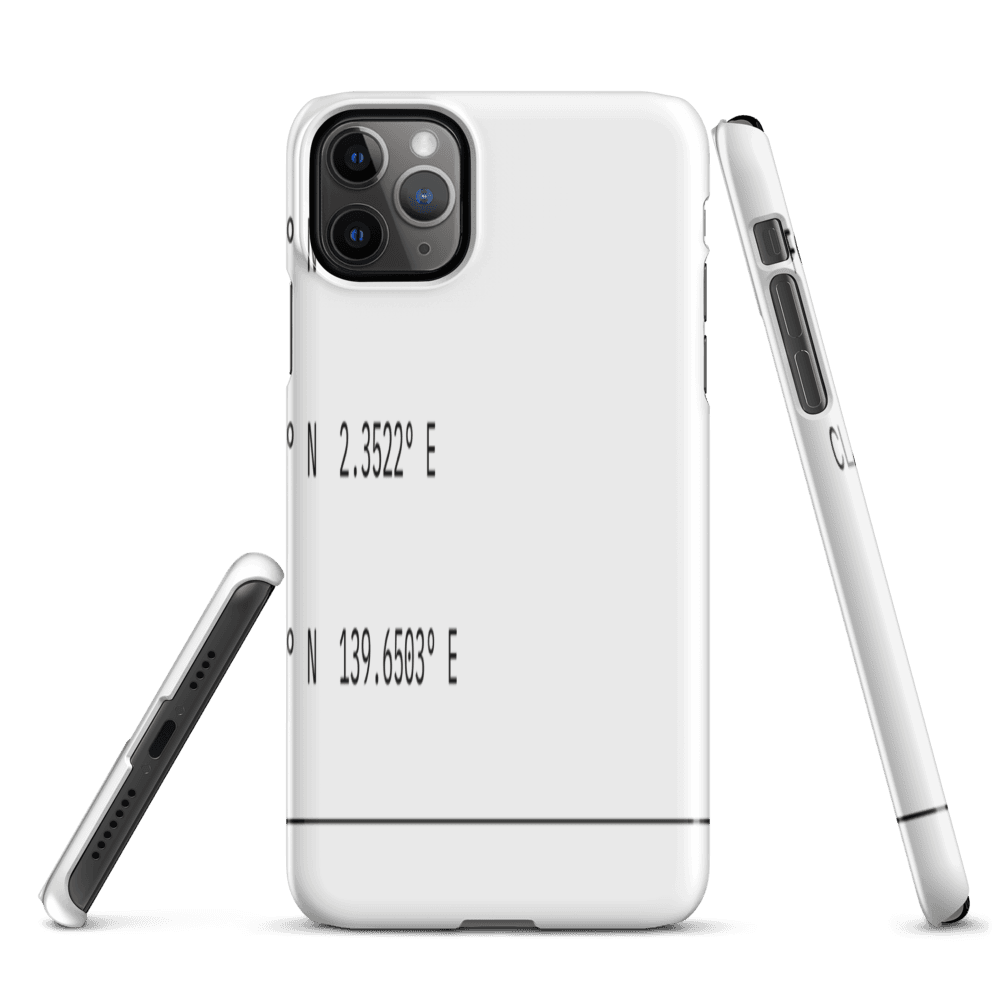 The Coordinates iPhone Case