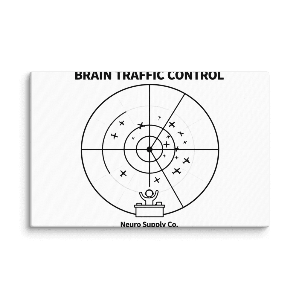 Brain Traffic Control Canvas Print