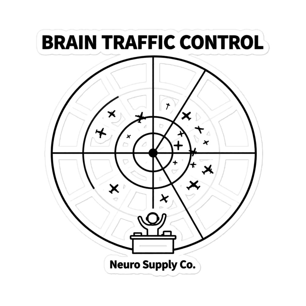 Brain Traffic Control Sticker