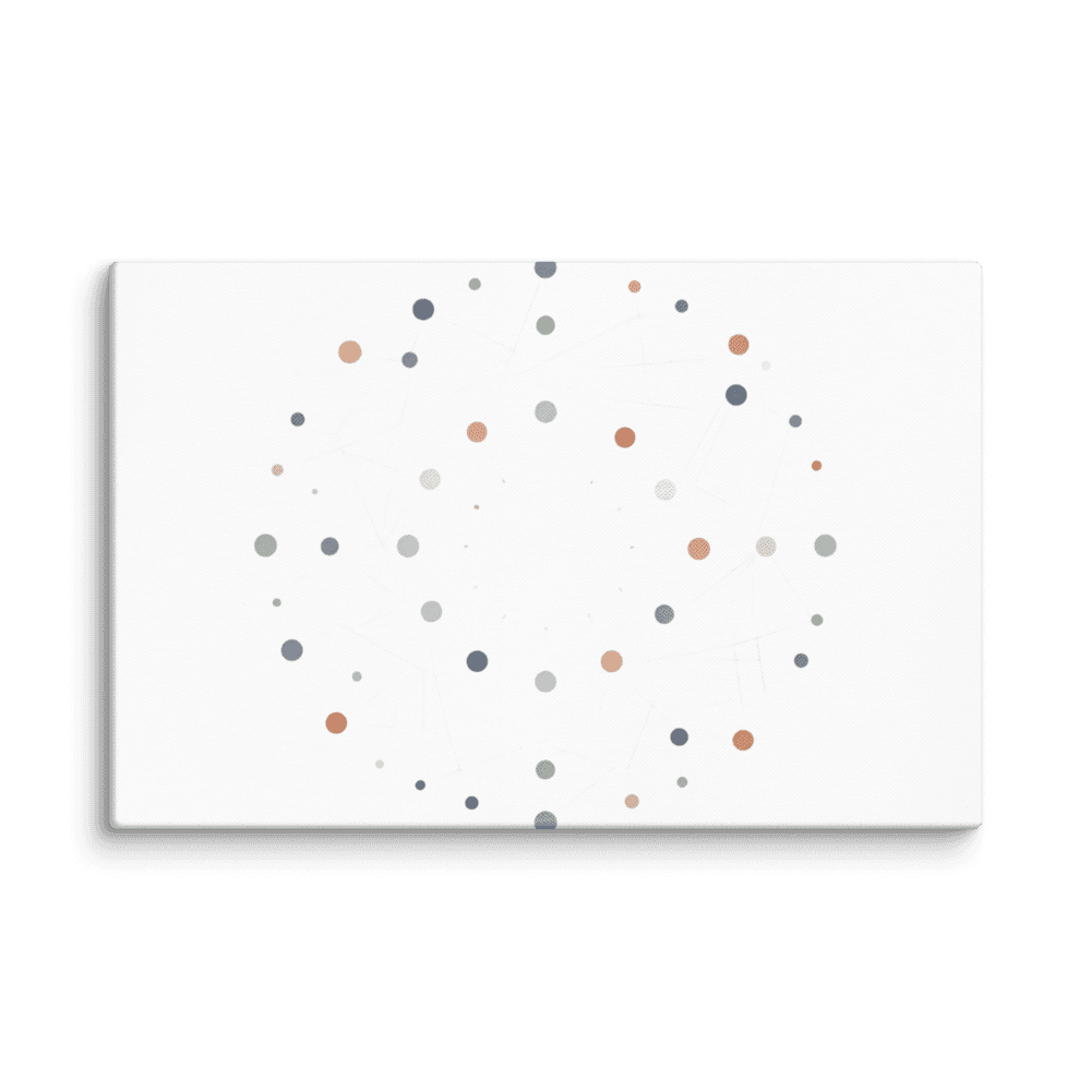 Connected Dots Canvas Print