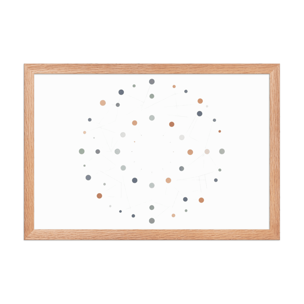 Connected Dots Art Print