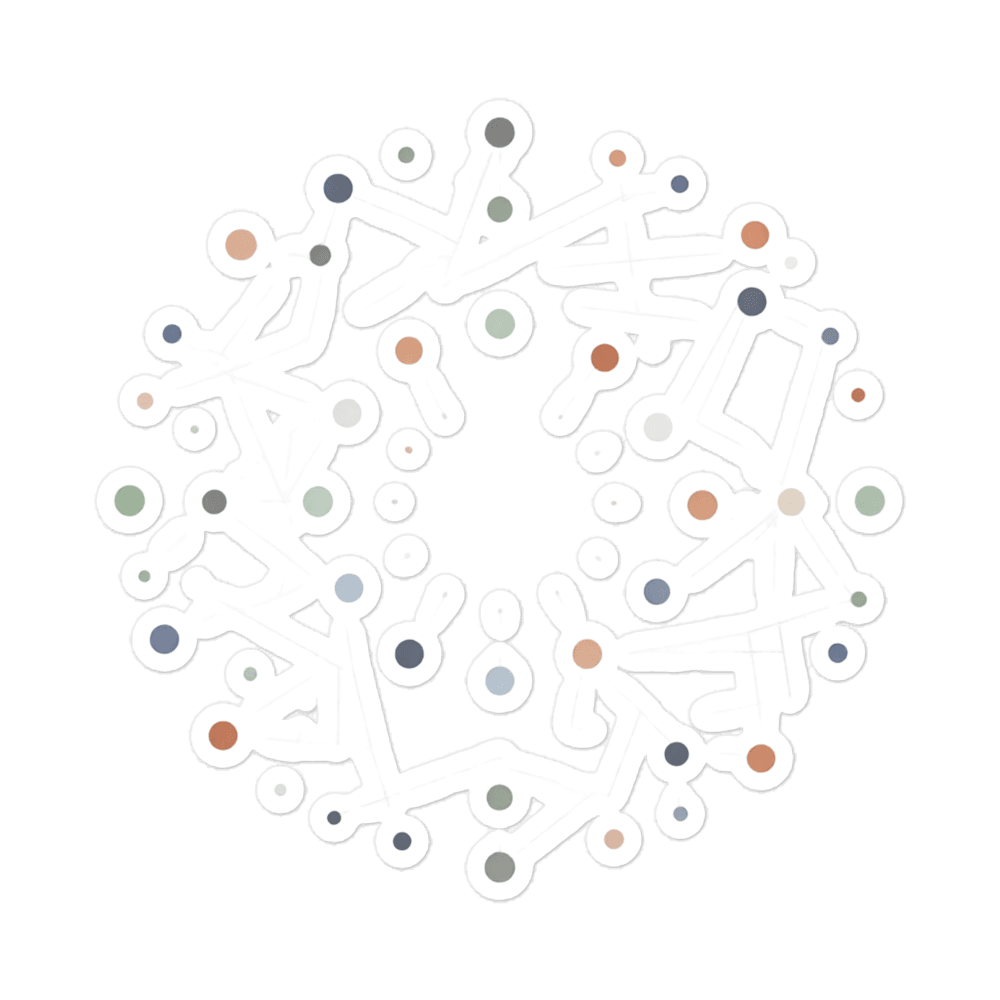 Connected Dots Sticker