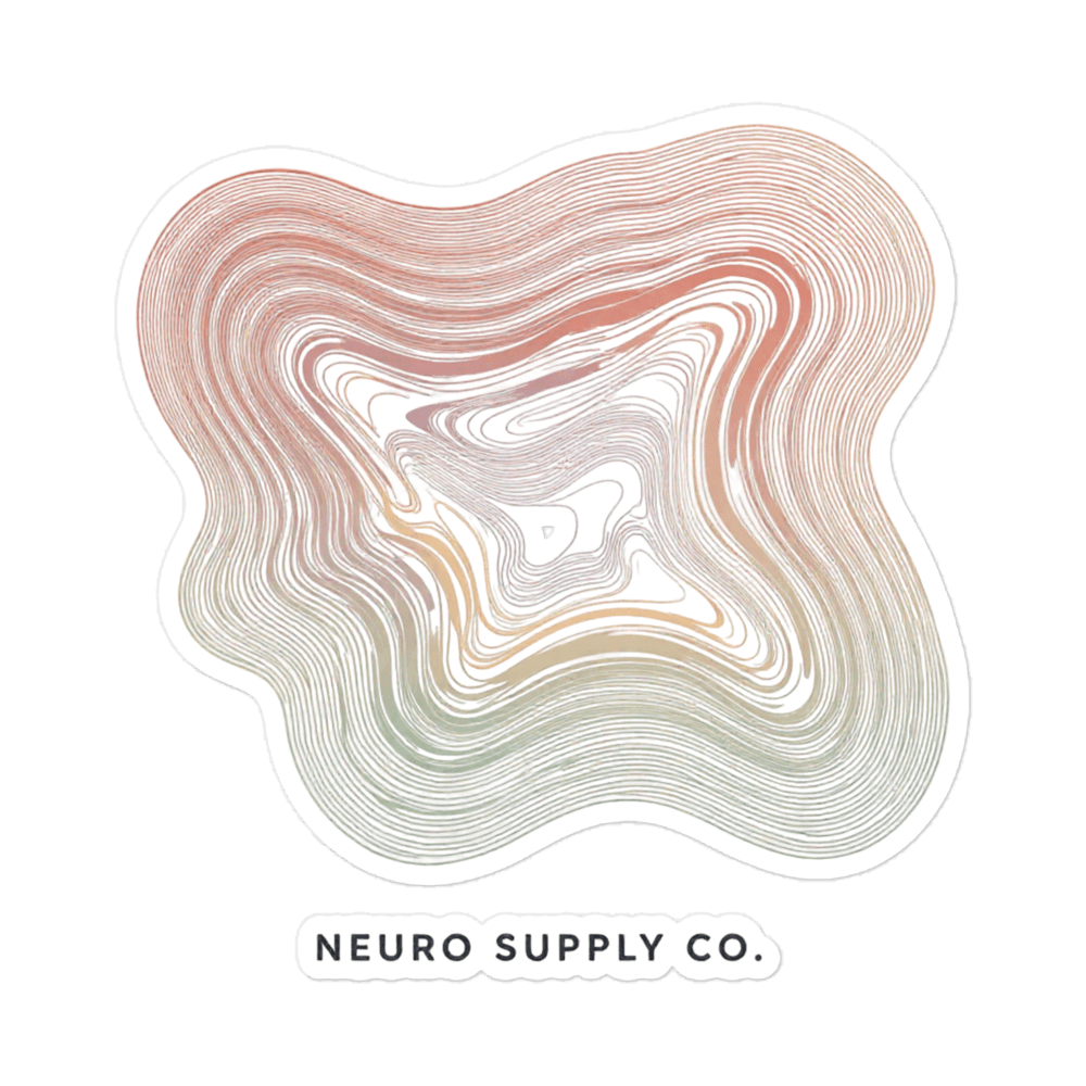 Flow Lines Sticker
