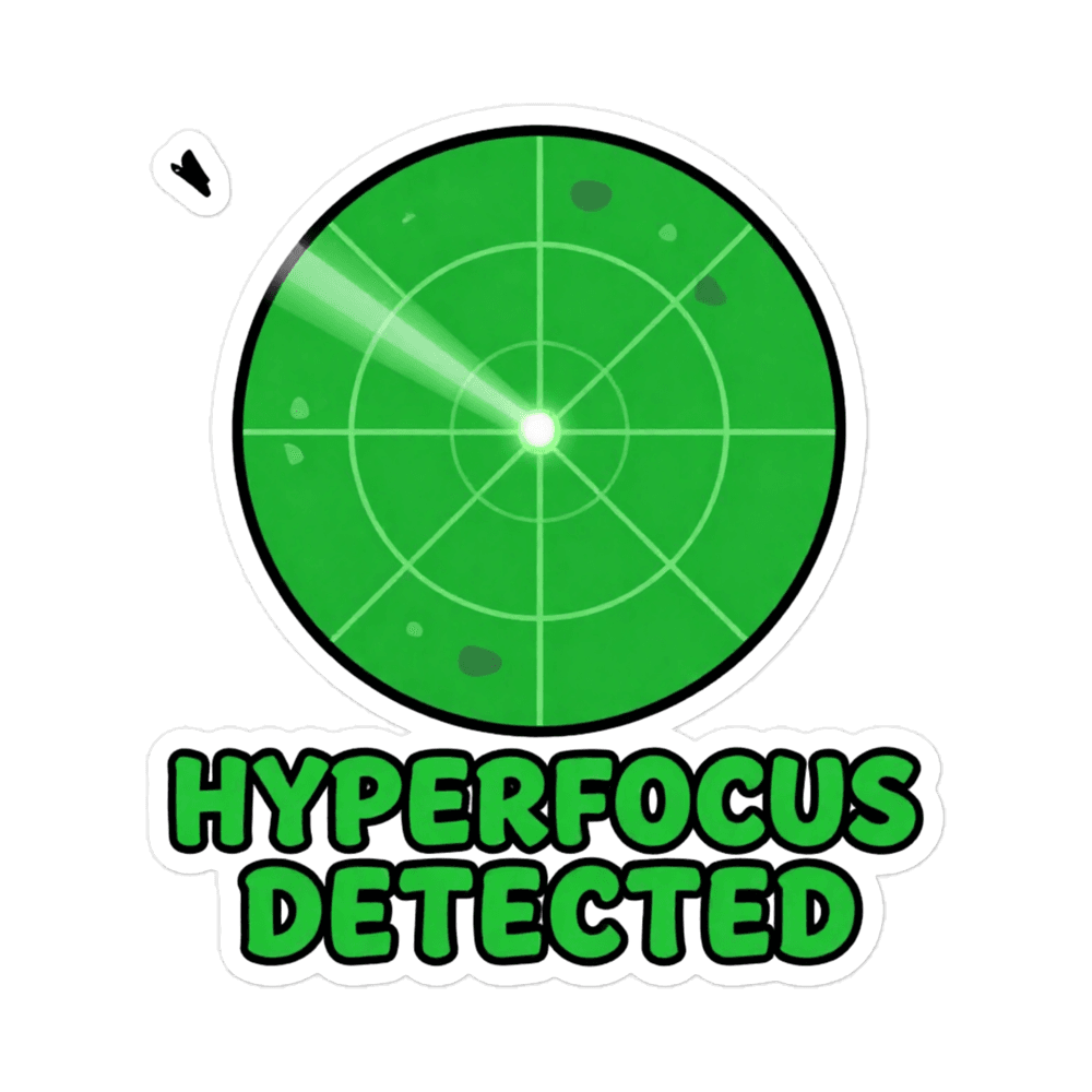 Hyperfocus Radar Sticker
