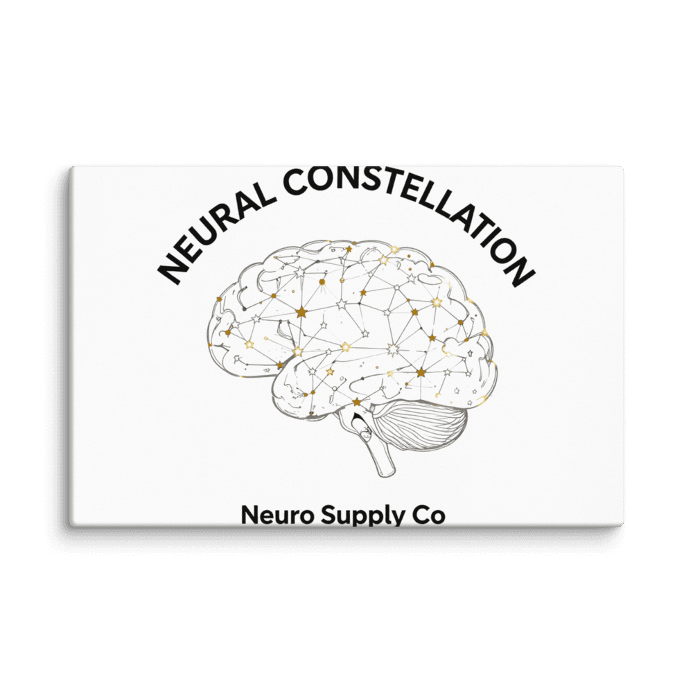 Neural Constellation Canvas Print