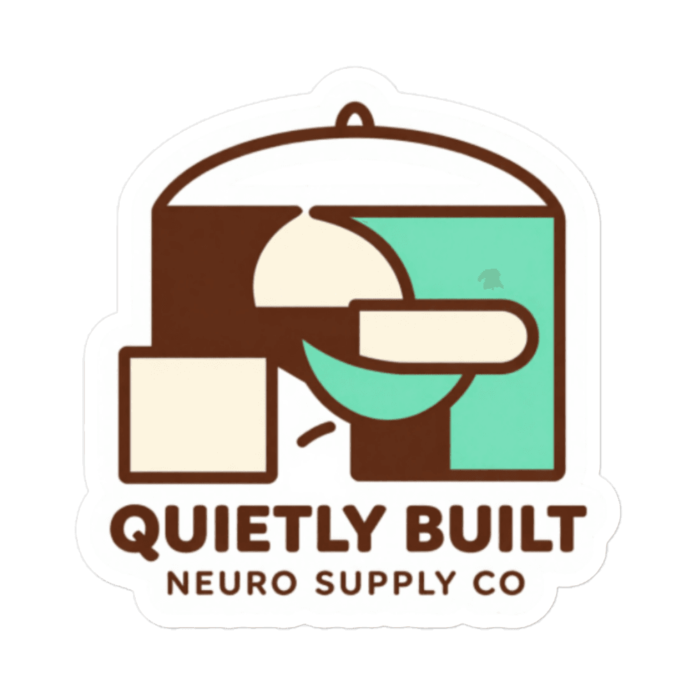 Quietly Built Sticker