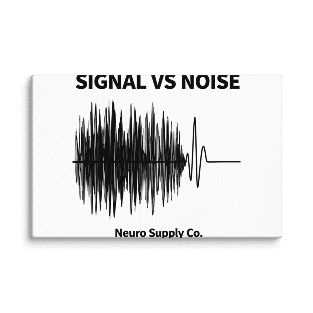 Signal vs Noise Canvas Print