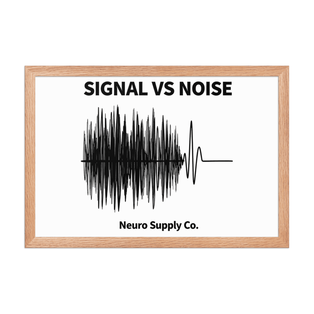 Signal vs Noise Art Print