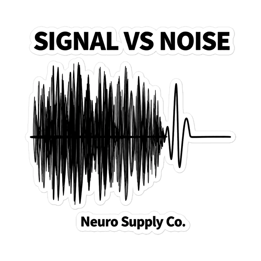 Signal vs Noise Sticker