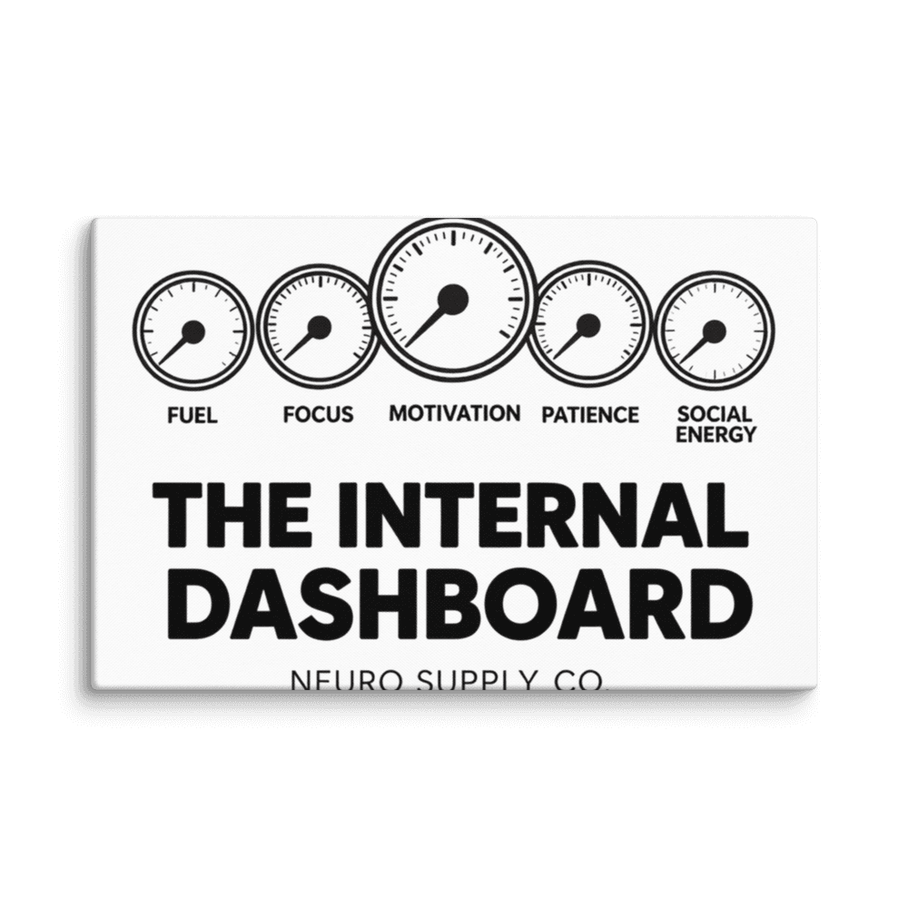 The Internal Dashboard Canvas Print