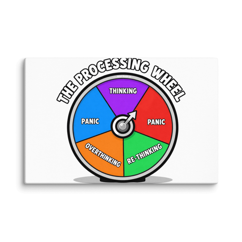 The Processing Wheel Canvas Print