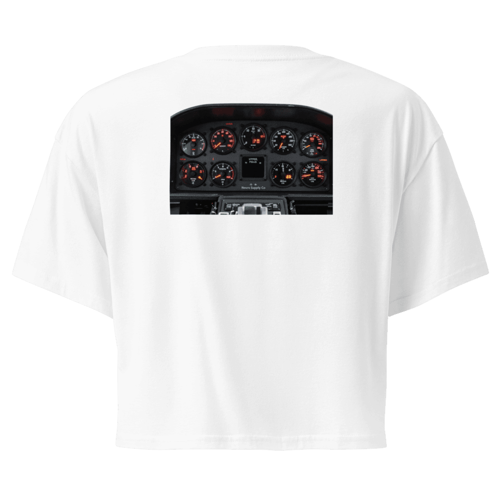 Executive Function Dashboard Crop Tee