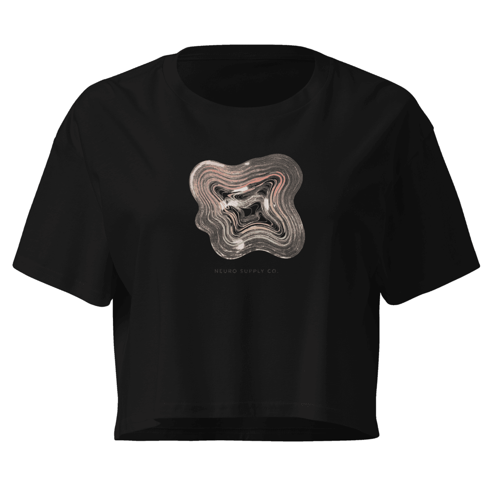 Flow Lines Crop Tee