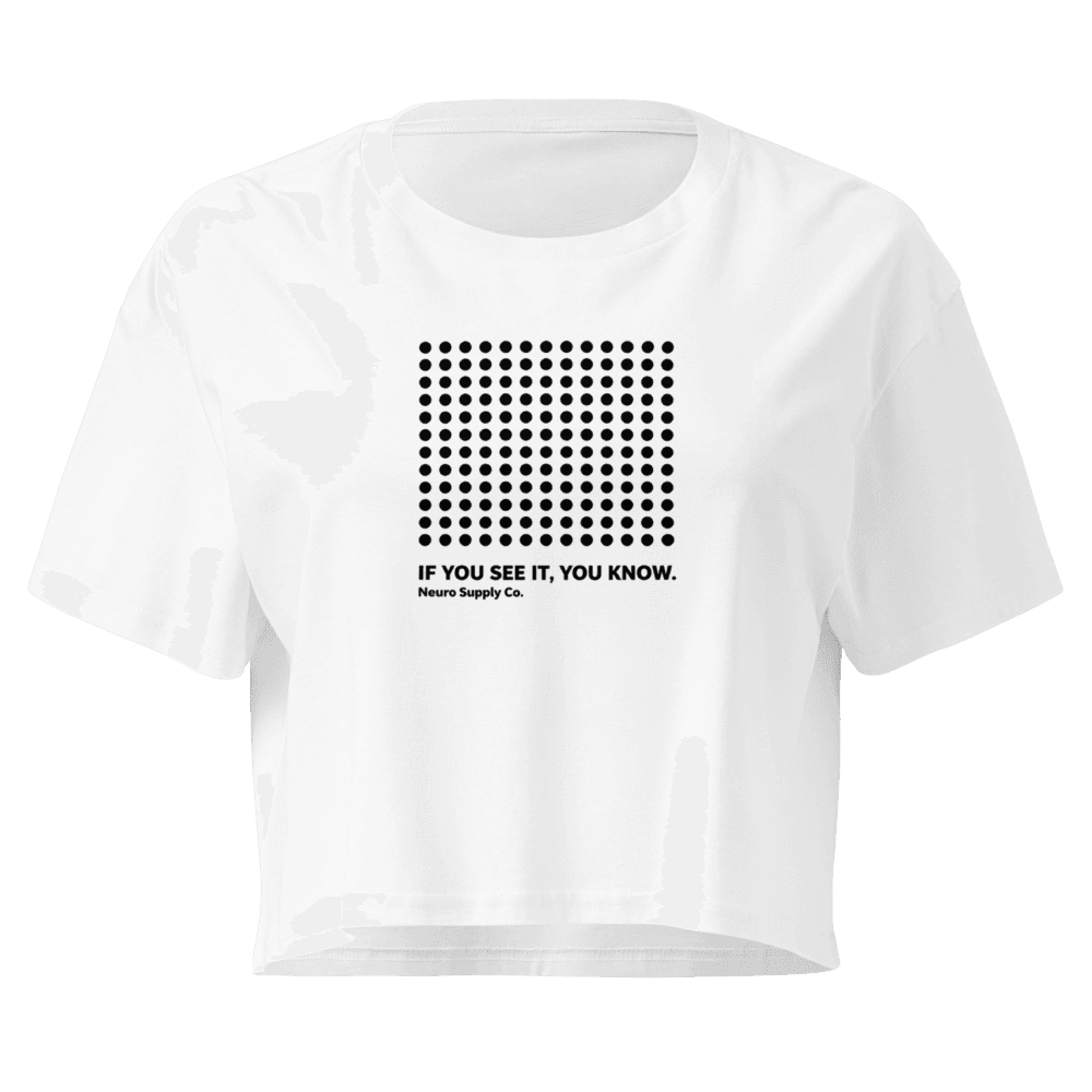 Pattern Recognition Crop Tee