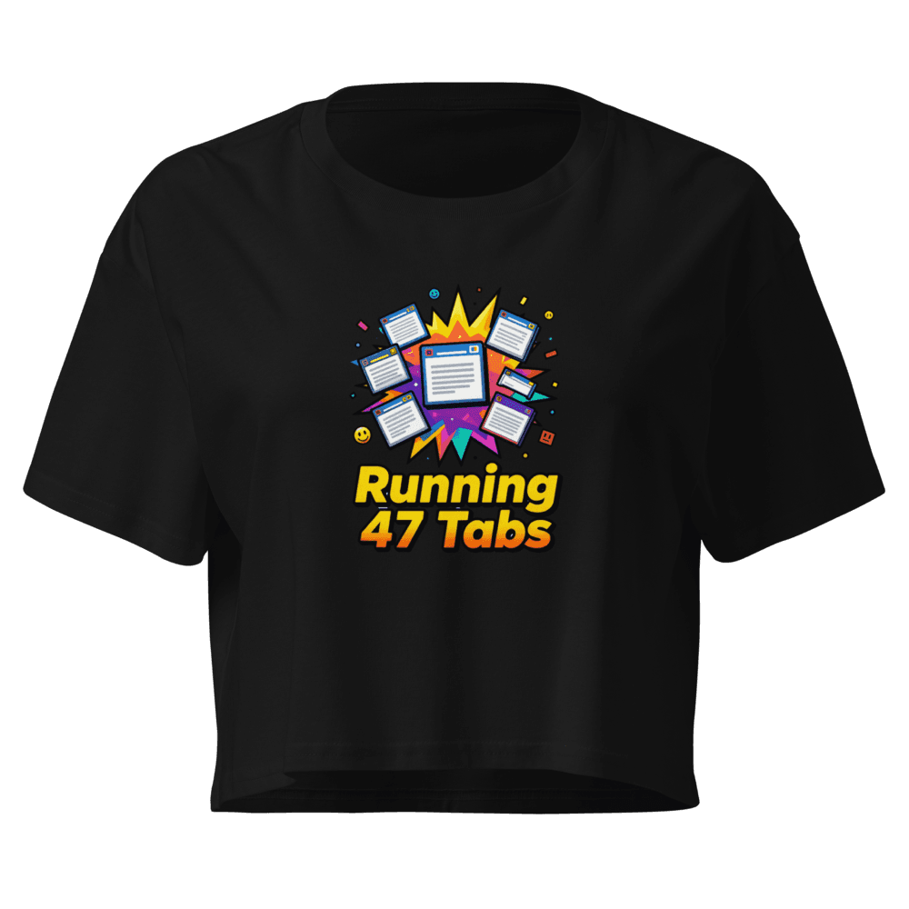 Running 47 Tabs Crop Tee