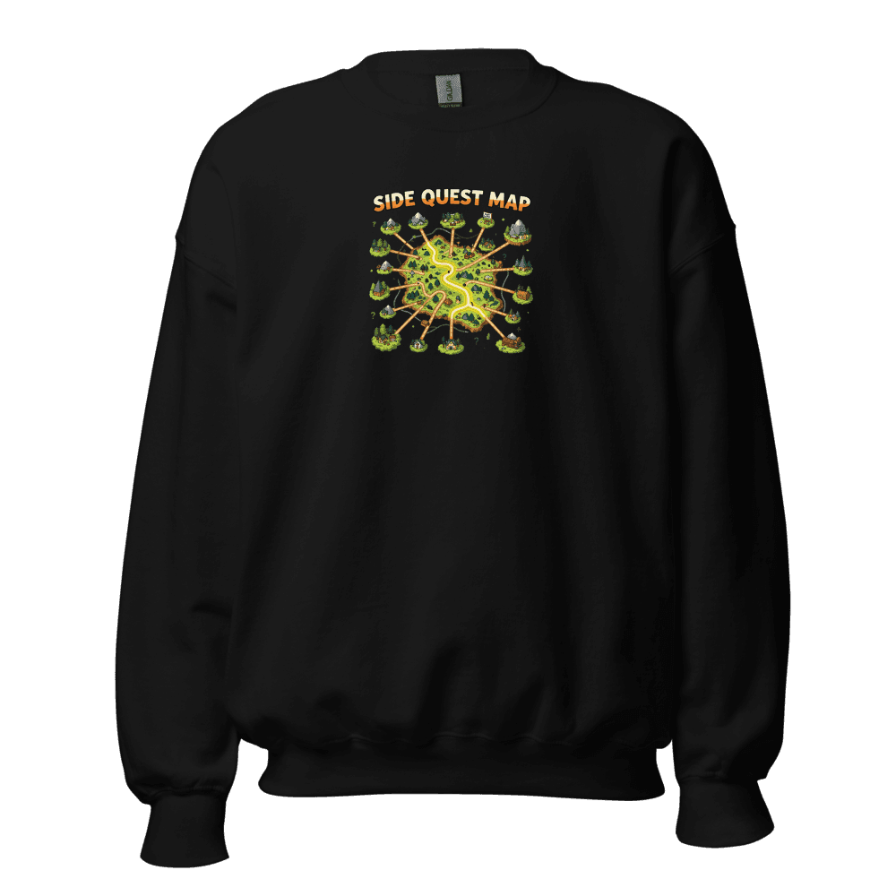 Side Quest Map Sweatshirt