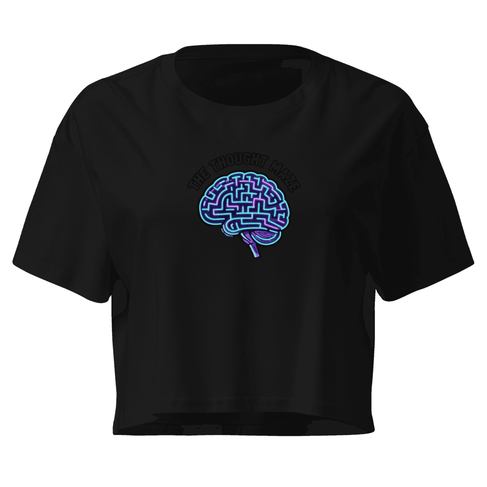 The Thought Maze Crop Tee