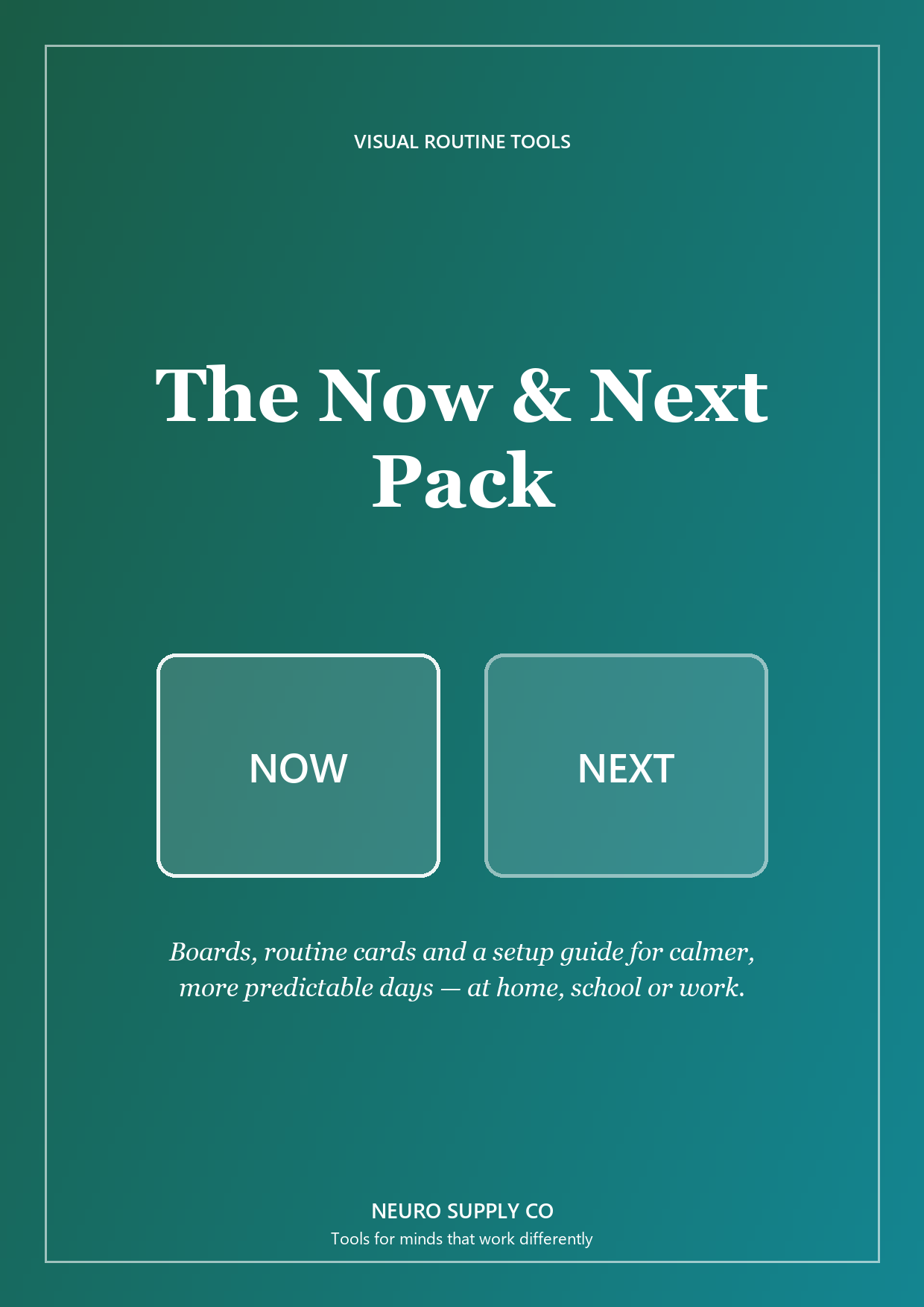 Now & Next Visual Routine Pack