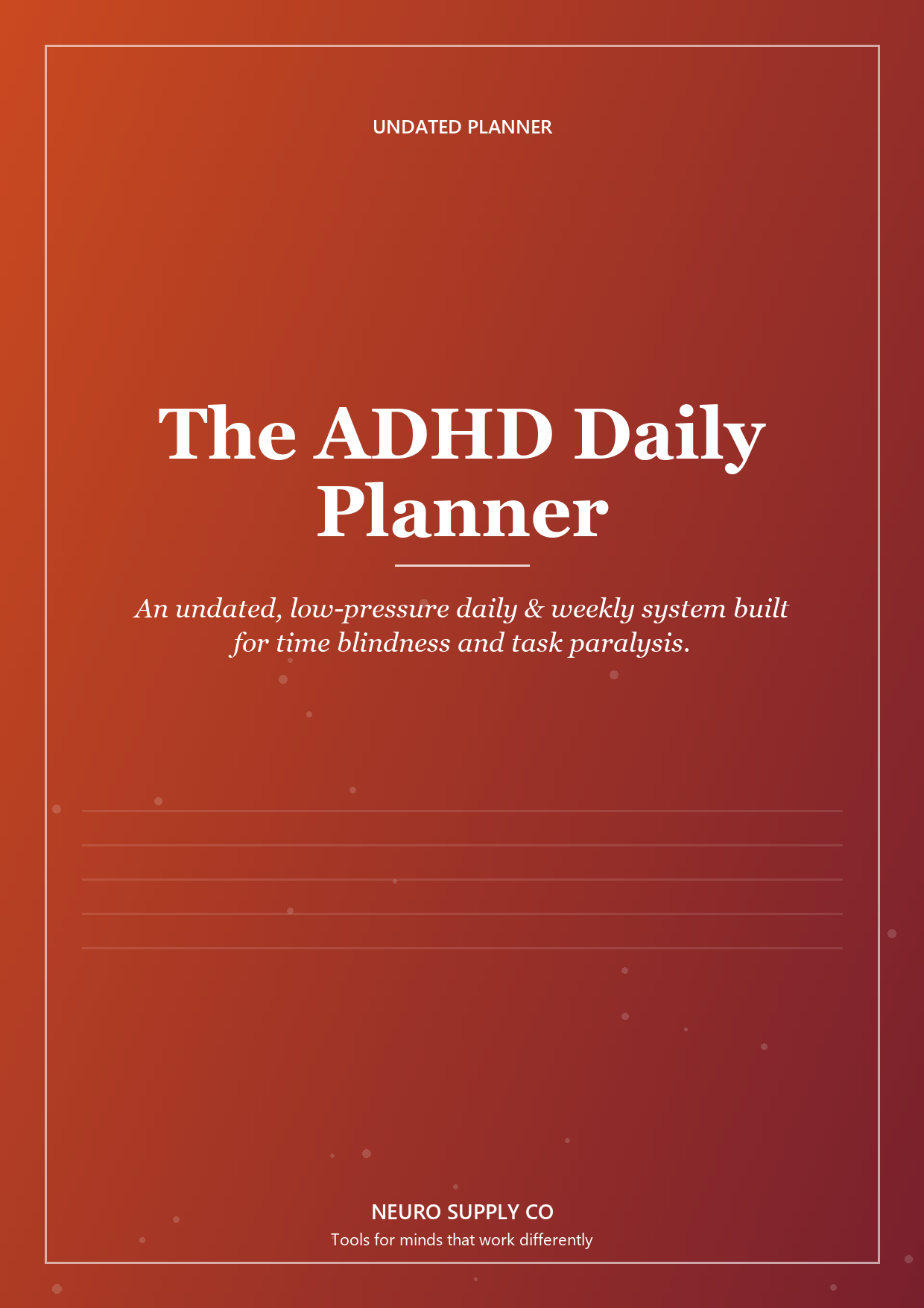 The ADHD Daily Planner