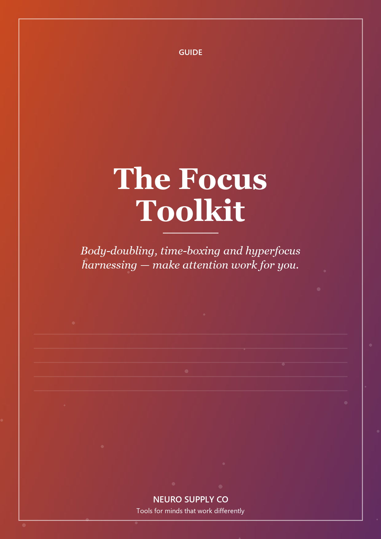 The Focus Toolkit