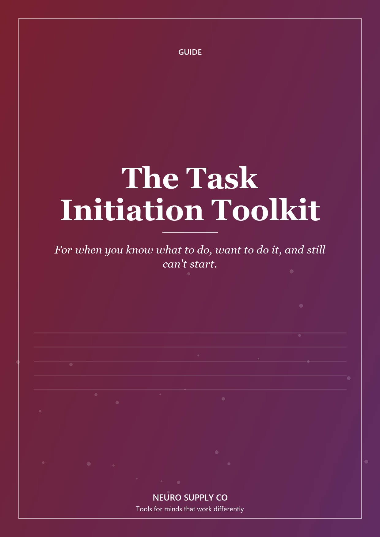 The Task Initiation Toolkit