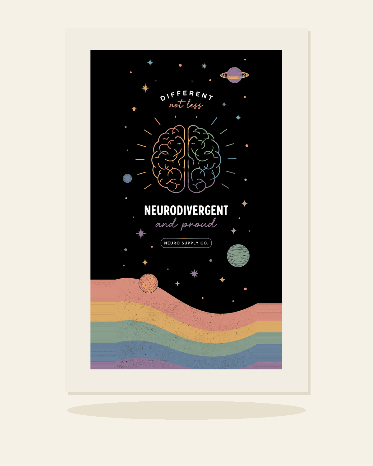 Neurodivergent & Proud — Printable Wall Art