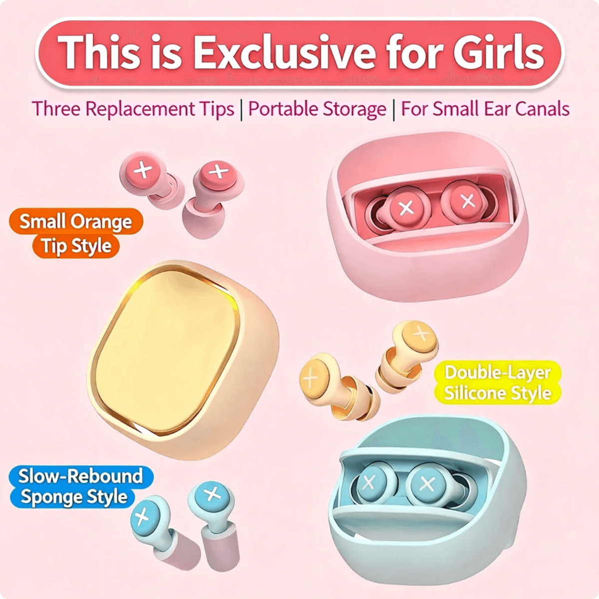 Silicone Sleep & Quiet Earplugs