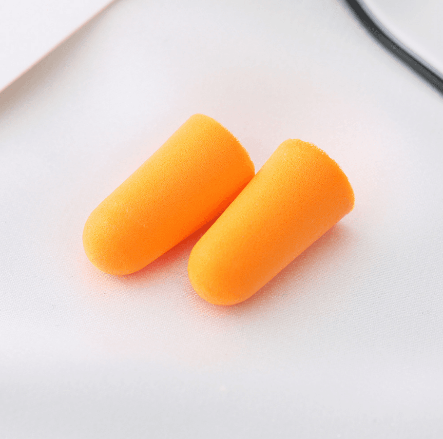 PU Foam Noise-Reduction Earplugs (Orange)